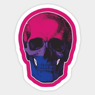 Bisexual Skull Sticker